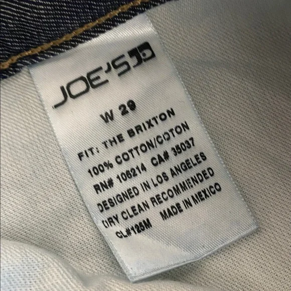 NWT JOE’s JEANS The BRIXTON Straight and Narrow jeans size men’s 29/34